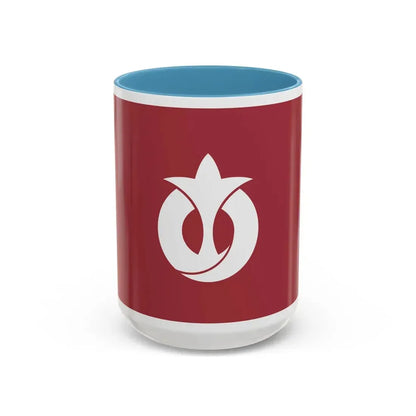 Flag of Aichi Prefecture Japan - Accent Coffee Mug 15oz Light Blue - Go Mug Yourself