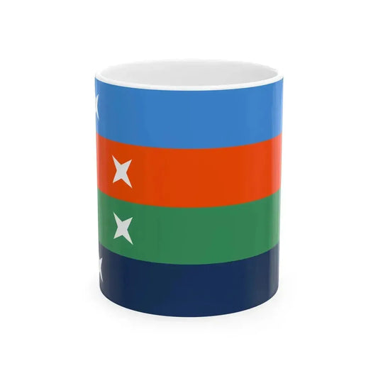 Flag of Ailuk Atoll Marshall Islands (Marshall Islands) White Coffee Mug 11oz - Go Mug Yourself