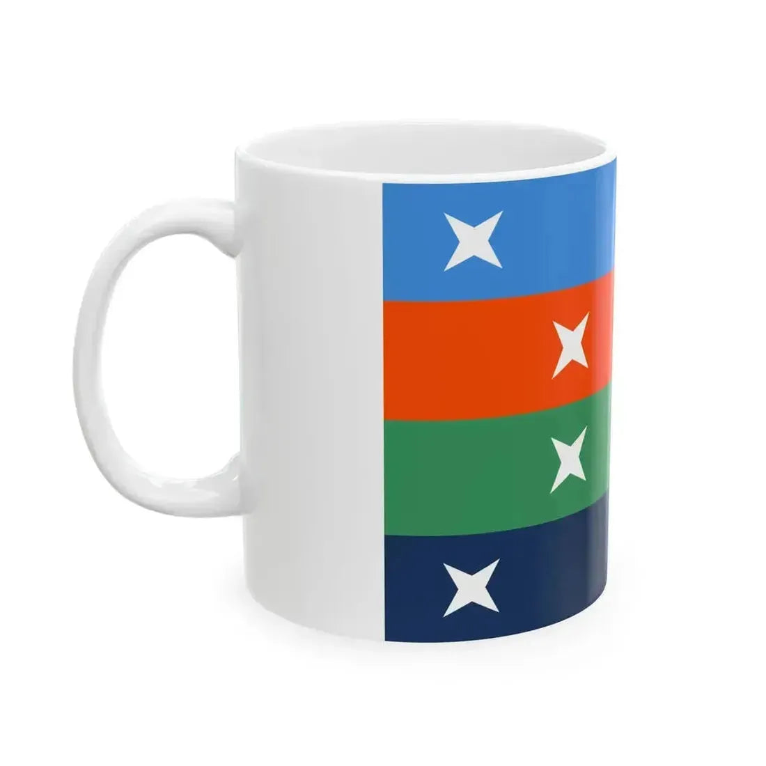 Flag of Ailuk Atoll Marshall Islands (Marshall Islands) White Coffee Mug - Go Mug Yourself
