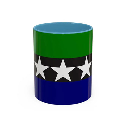 Flag of Aimeliik Palau - Accent Coffee Mug 11oz Light Blue - Go Mug Yourself