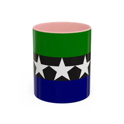 Flag of Aimeliik Palau - Accent Coffee Mug 11oz Pink - Go Mug Yourself