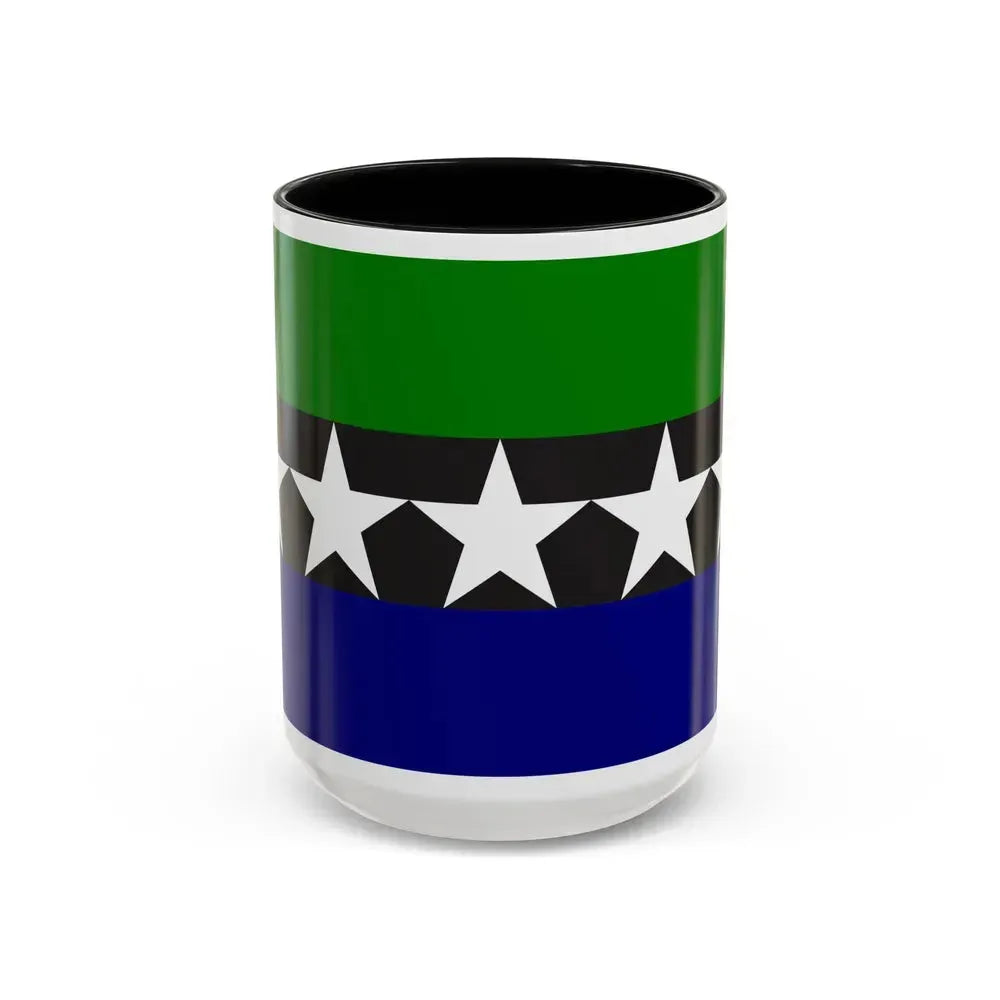 Flag of Aimeliik Palau - Accent Coffee Mug 15oz Black - Go Mug Yourself