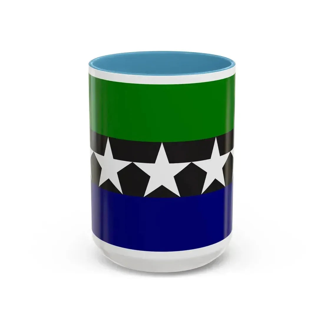 Flag of Aimeliik Palau - Accent Coffee Mug 15oz Light Blue - Go Mug Yourself
