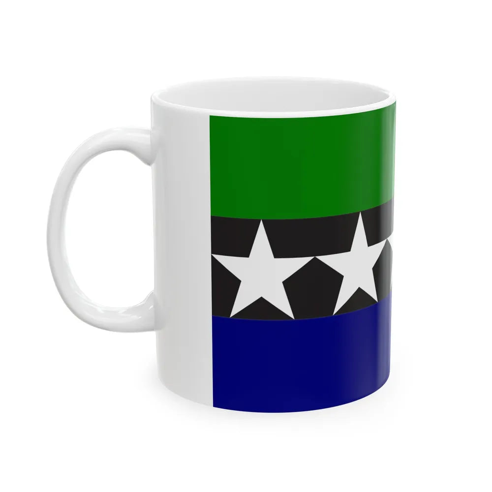 Flag of Aimeliik Palau - White Coffee Mug-Go Mug Yourself