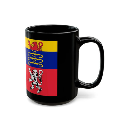 Flag of Ain France 2 - Black Coffee Mug-Go Mug Yourself