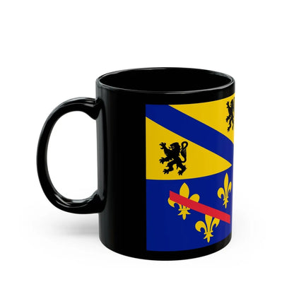 Flag of Ain France 2 - Black Coffee Mug-Go Mug Yourself