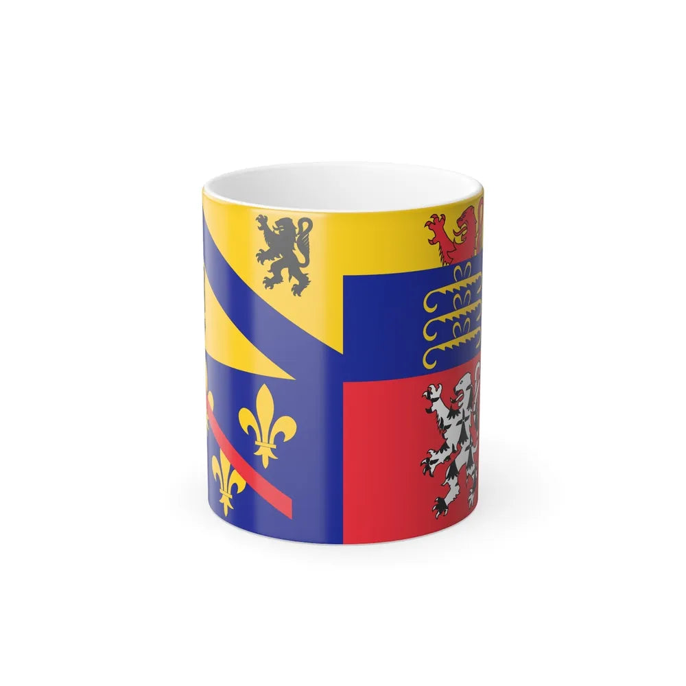 Flag of Ain France 2 - Color Changing Mug 11oz-11oz-Go Mug Yourself