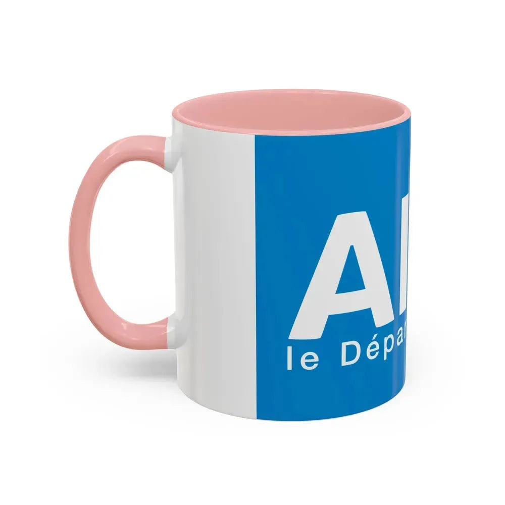 Flag of Ain France - Accent Coffee Mug - Go Mug Yourself