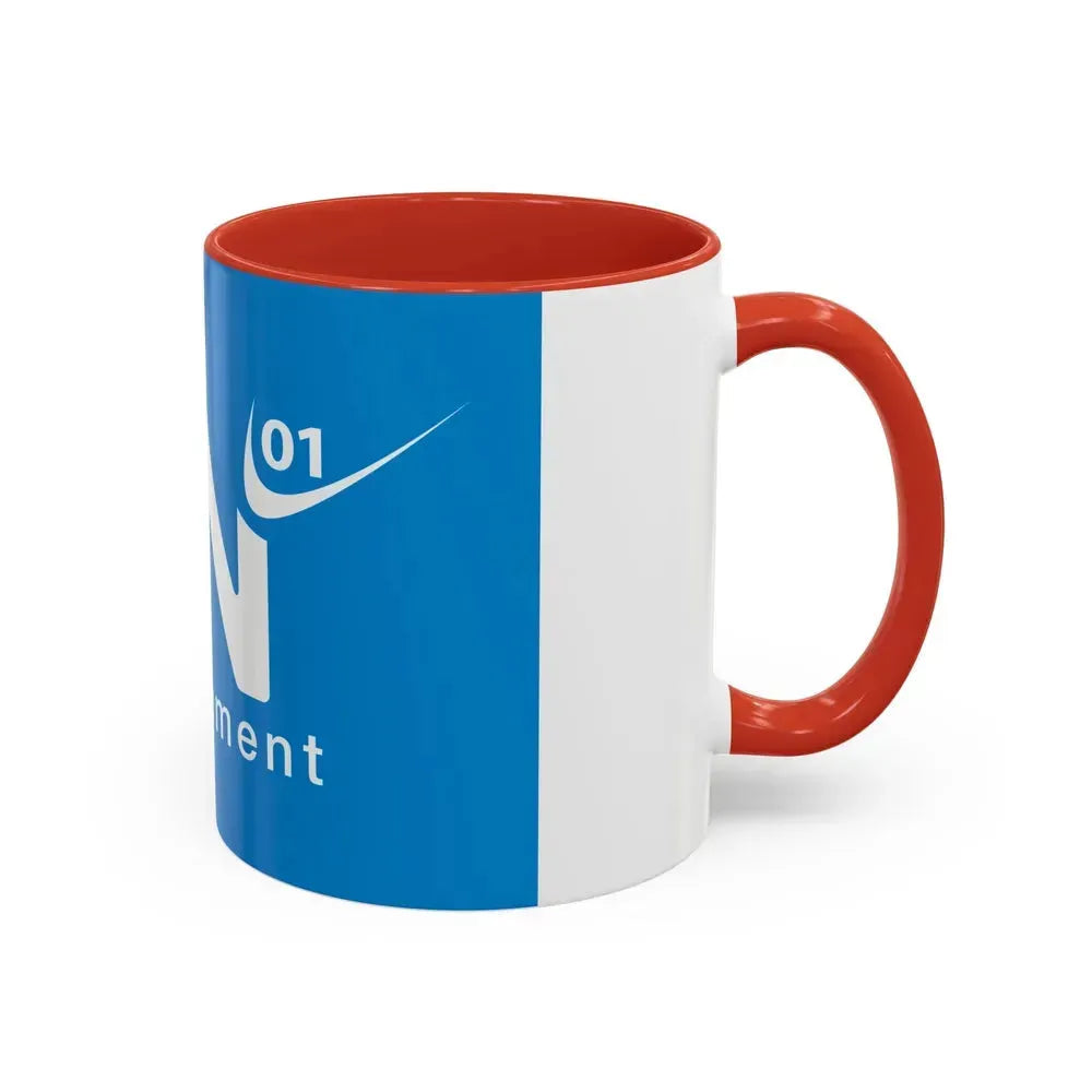 Flag of Ain France - Accent Coffee Mug - Go Mug Yourself