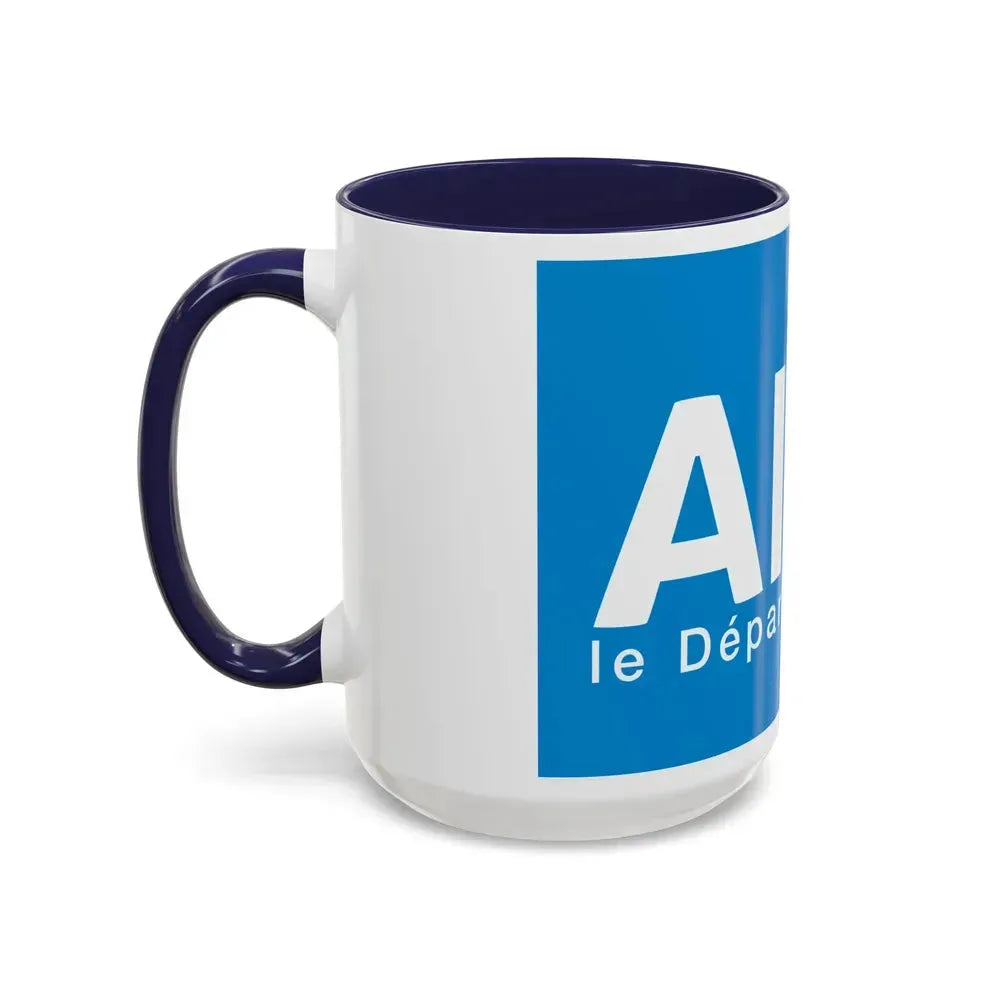 Flag of Ain France - Accent Coffee Mug - Go Mug Yourself