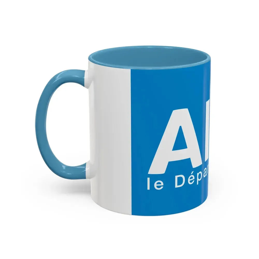 Flag of Ain France - Accent Coffee Mug - Go Mug Yourself
