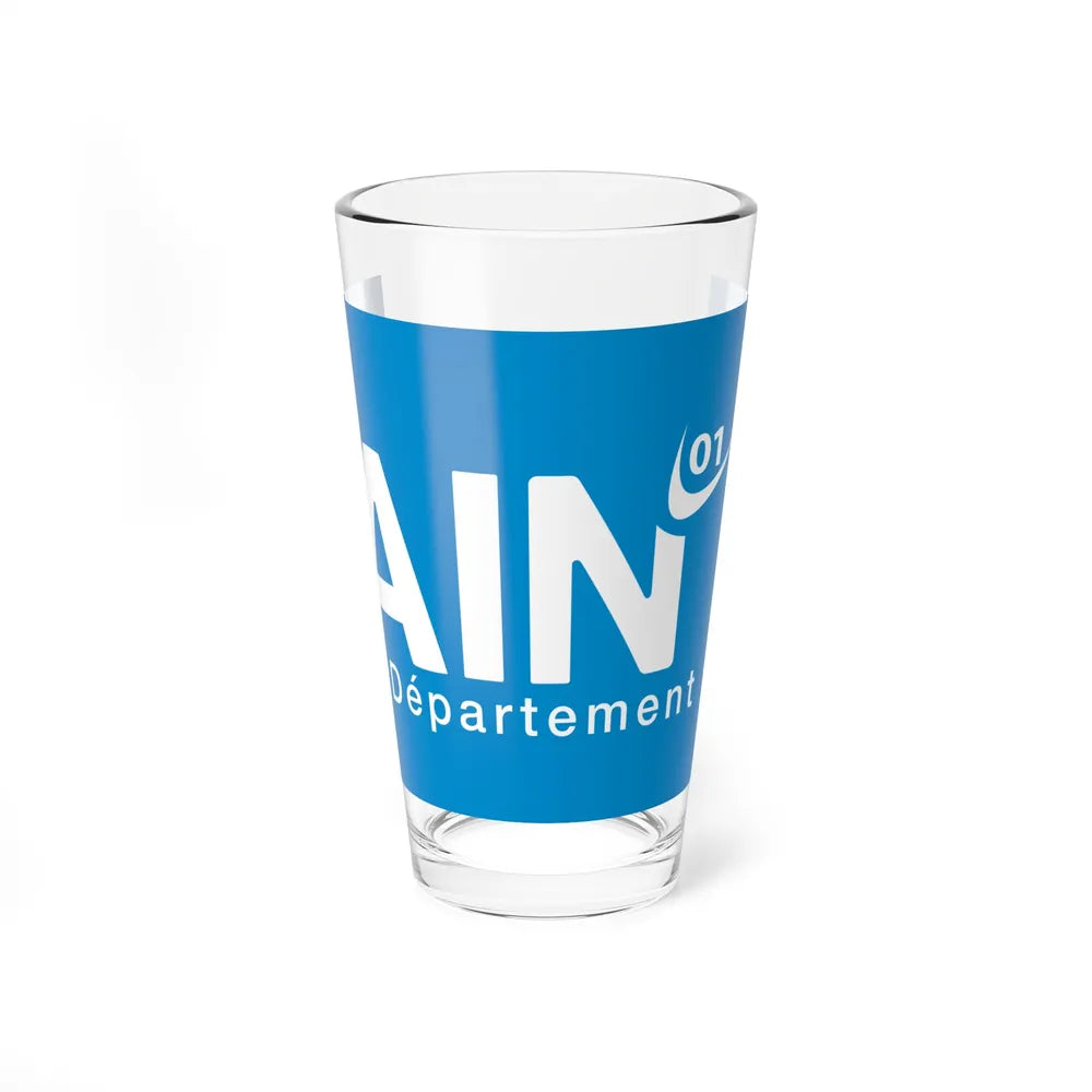 Flag of Ain France - Pint Glass 16oz-16oz-Go Mug Yourself