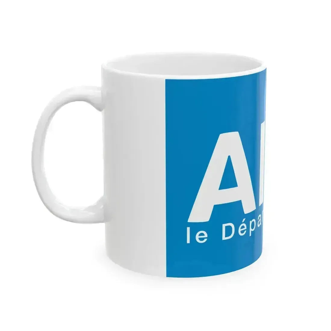 Flag of Ain France - White Coffee Mug - Go Mug Yourself