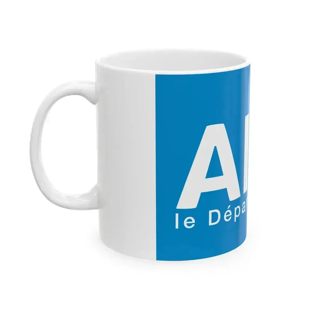Flag of Ain France - White Coffee Mug - Go Mug Yourself