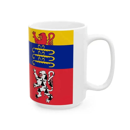 Flag of Ain (France) White Coffee Mug - Go Mug Yourself