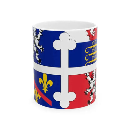 Flag of Ain variant (France) White Coffee Mug 11oz - Go Mug Yourself