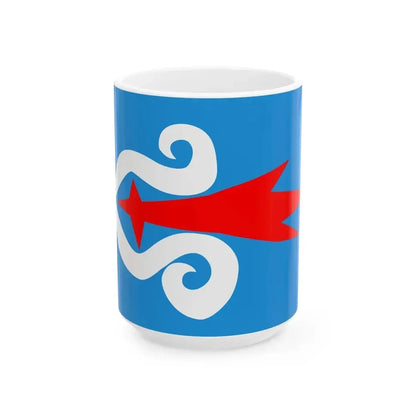 Flag of Ainu (Russia) White Coffee Mug 15oz - Go Mug Yourself