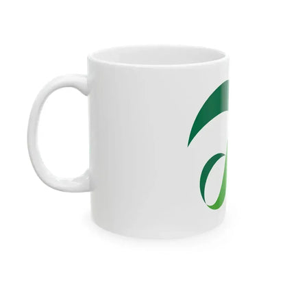 Flag of Aira Kagoshima no logo (Japan) White Coffee Mug - Go Mug Yourself