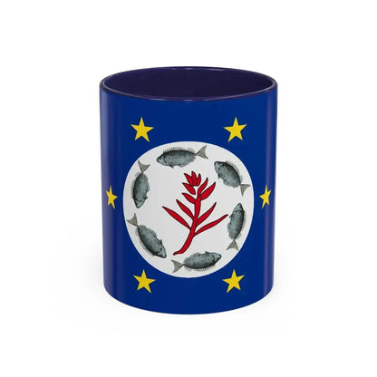 Flag of Airai Palau - Accent Coffee Mug 11oz Navy - Go Mug Yourself