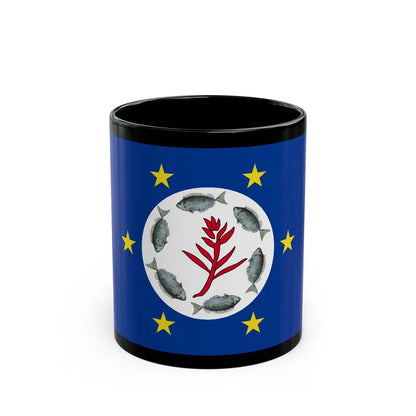 Flag of Airai Palau - Black Coffee Mug-11oz-Go Mug Yourself