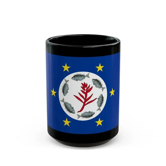 Flag of Airai Palau - Black Coffee Mug 15oz - Go Mug Yourself