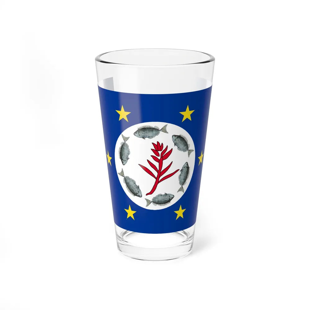 Flag of Airai Palau - Pint Glass 16oz-16oz-Go Mug Yourself