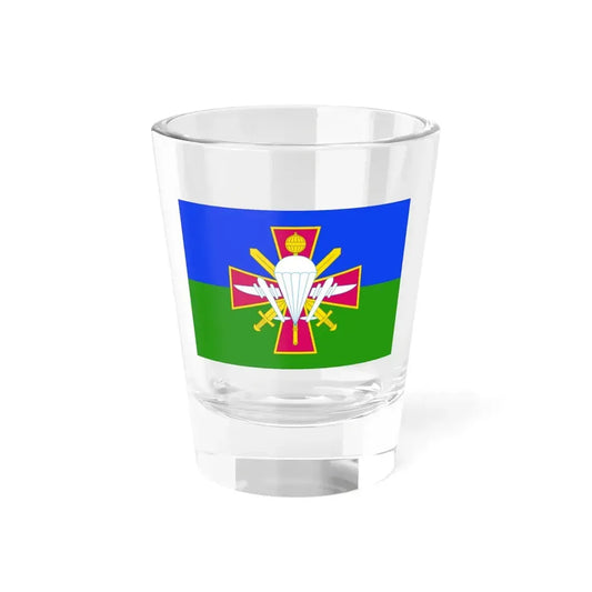 Flag of Airmobile troops of Ukraine (Ukraine) Shot Glass 1.5oz 1.5oz - Go Mug Yourself
