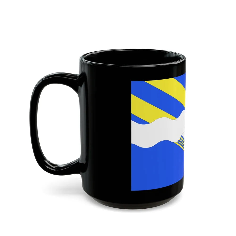 Flag of Aisne France 2 - Black Coffee Mug-Go Mug Yourself