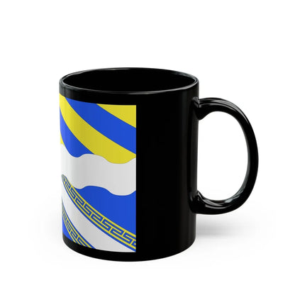 Flag of Aisne France 2 - Black Coffee Mug-Go Mug Yourself