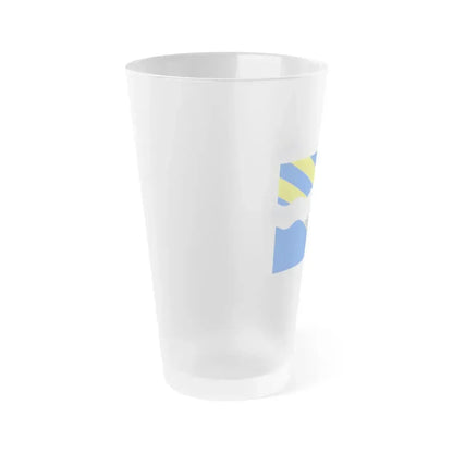 Flag of Aisne France 2 - Frosted Pint Glass 16oz - Go Mug Yourself