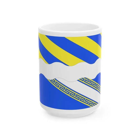 Flag of Aisne France 2 - White Coffee Mug 15oz - Go Mug Yourself