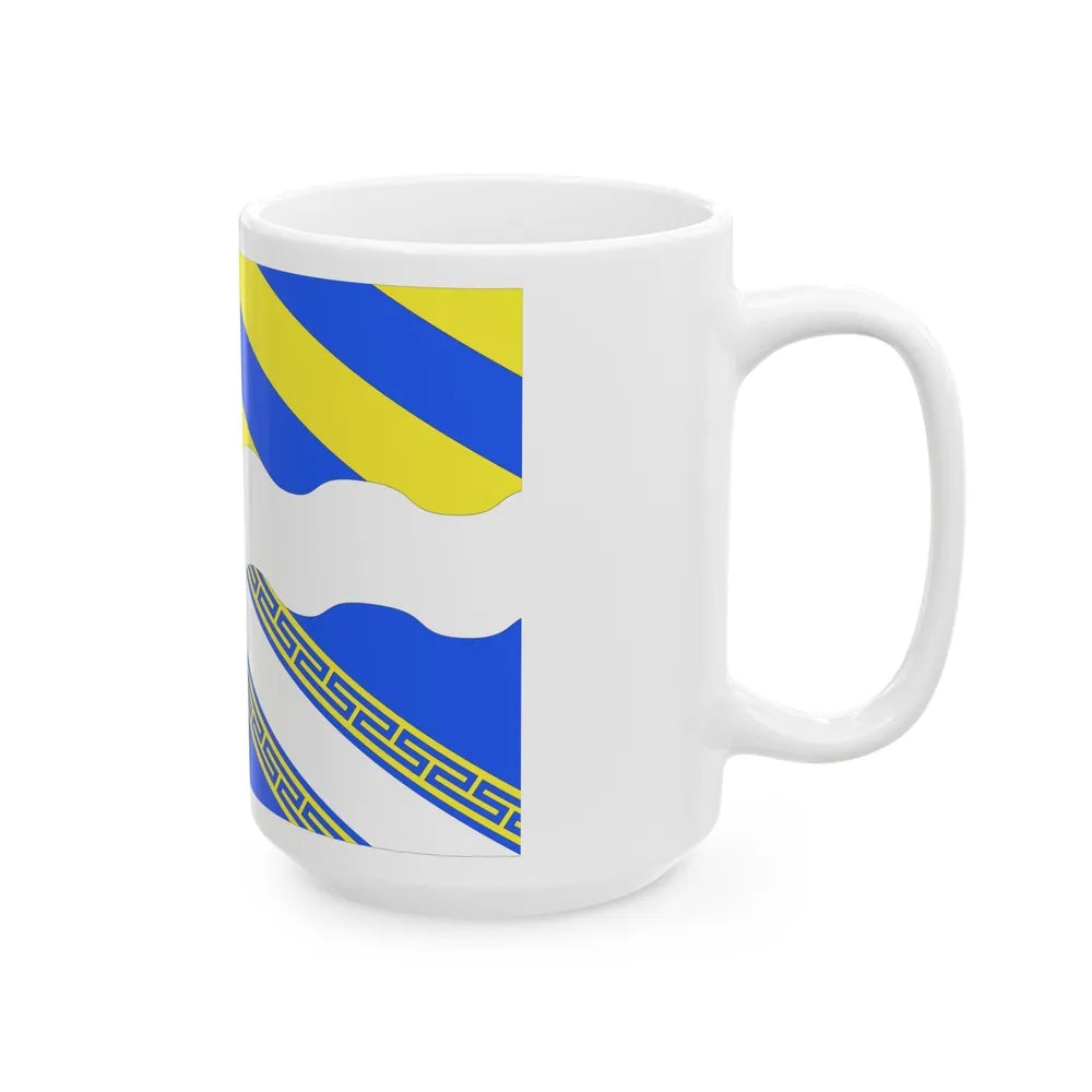 Flag of Aisne France 2 - White Coffee Mug-Go Mug Yourself