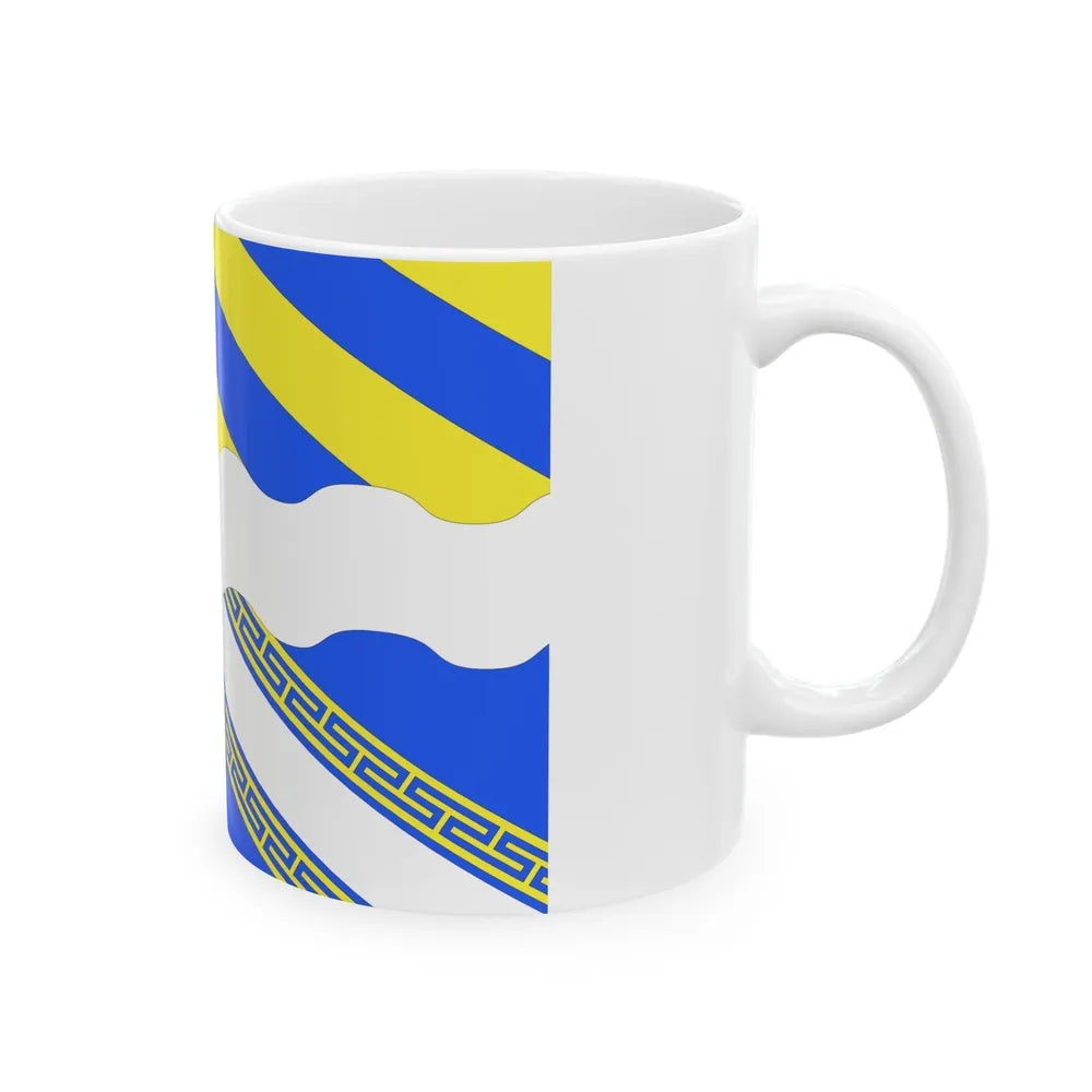 Flag of Aisne France 2 - White Coffee Mug-Go Mug Yourself