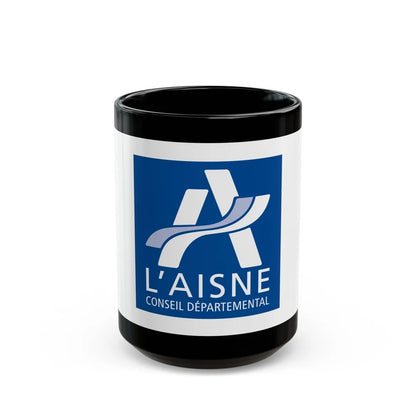 Flag of Aisne France - Black Coffee Mug-15oz-Go Mug Yourself