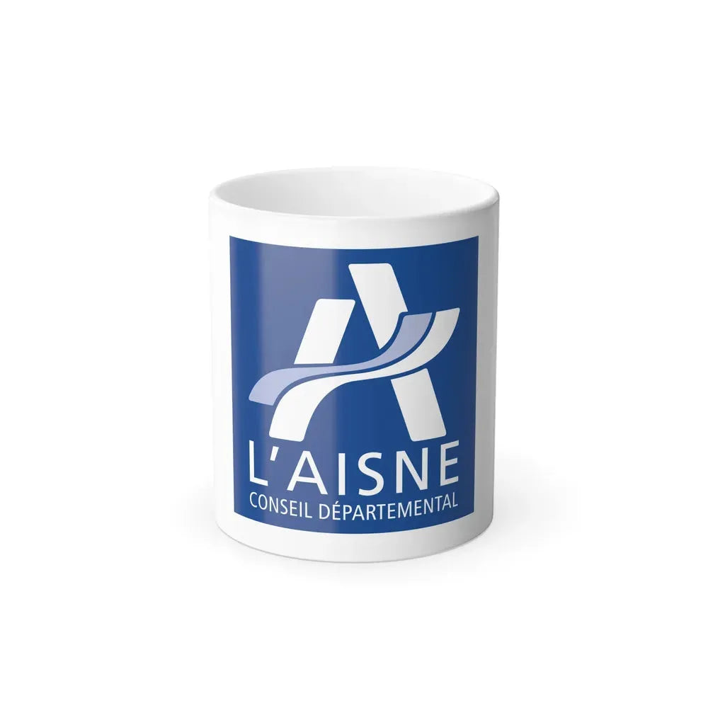 Flag of Aisne France - Color Changing Coffee Mug 11oz - Go Mug Yourself