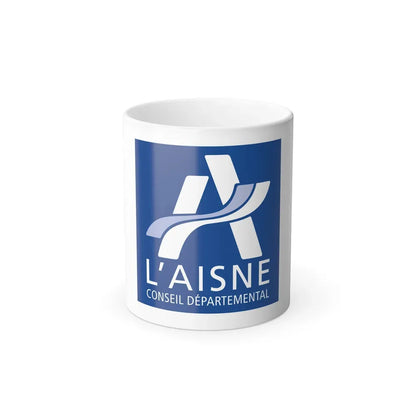 Flag of Aisne France - Color Changing Coffee Mug 11oz - Go Mug Yourself
