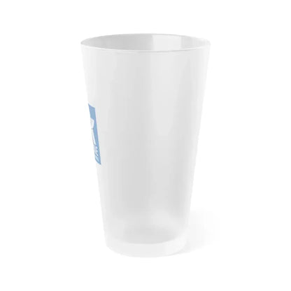 Flag of Aisne France - Frosted Pint Glass 16oz - Go Mug Yourself