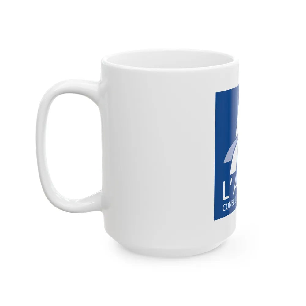 Flag of Aisne France - White Coffee Mug-Go Mug Yourself