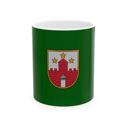Flag of Aizpute Municipality (Latvia) White Coffee Mug 11oz - Go Mug Yourself