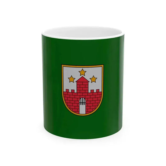 Flag of Aizpute Municipality (Latvia) White Coffee Mug 11oz - Go Mug Yourself