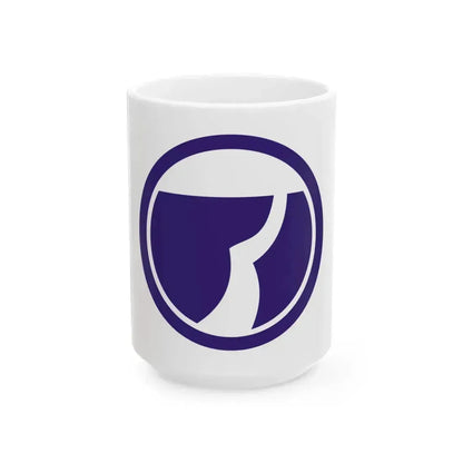 Flag of Aizumi Tokushima (Japan) White Coffee Mug 15oz - Go Mug Yourself