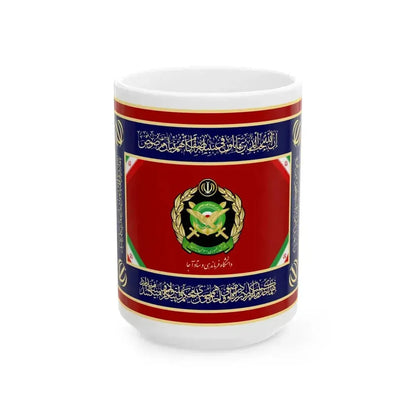 Flag of AJA University of Command and Staff (Iran) White Coffee Mug 15oz - Go Mug Yourself