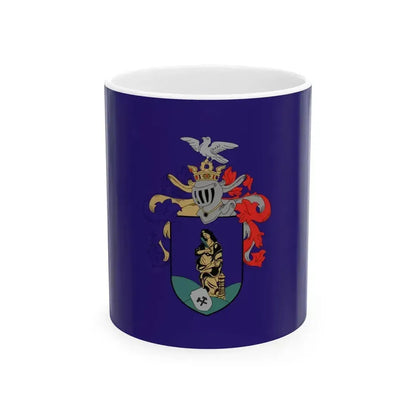 Flag of Ajka (Hungary) White Coffee Mug 11oz - Go Mug Yourself