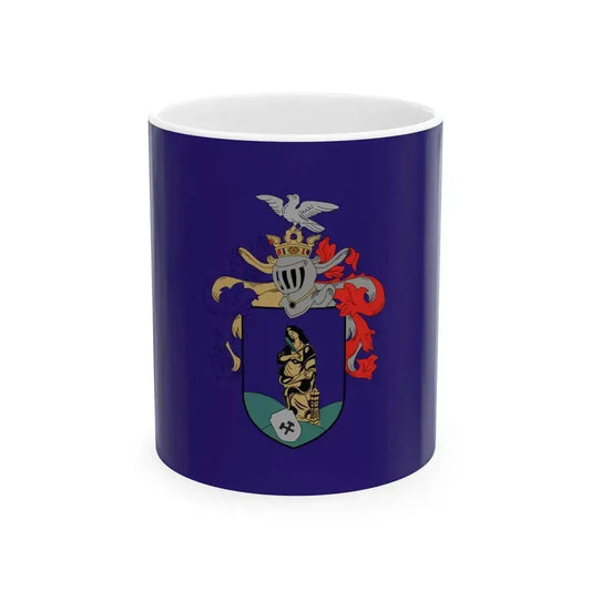 Flag of Ajka (Hungary) White Coffee Mug 11oz - Go Mug Yourself