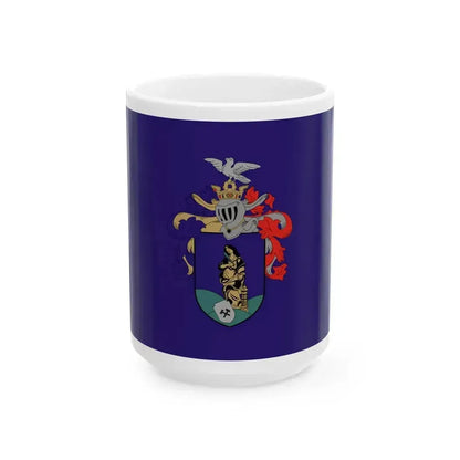 Flag of Ajka (Hungary) White Coffee Mug 15oz - Go Mug Yourself