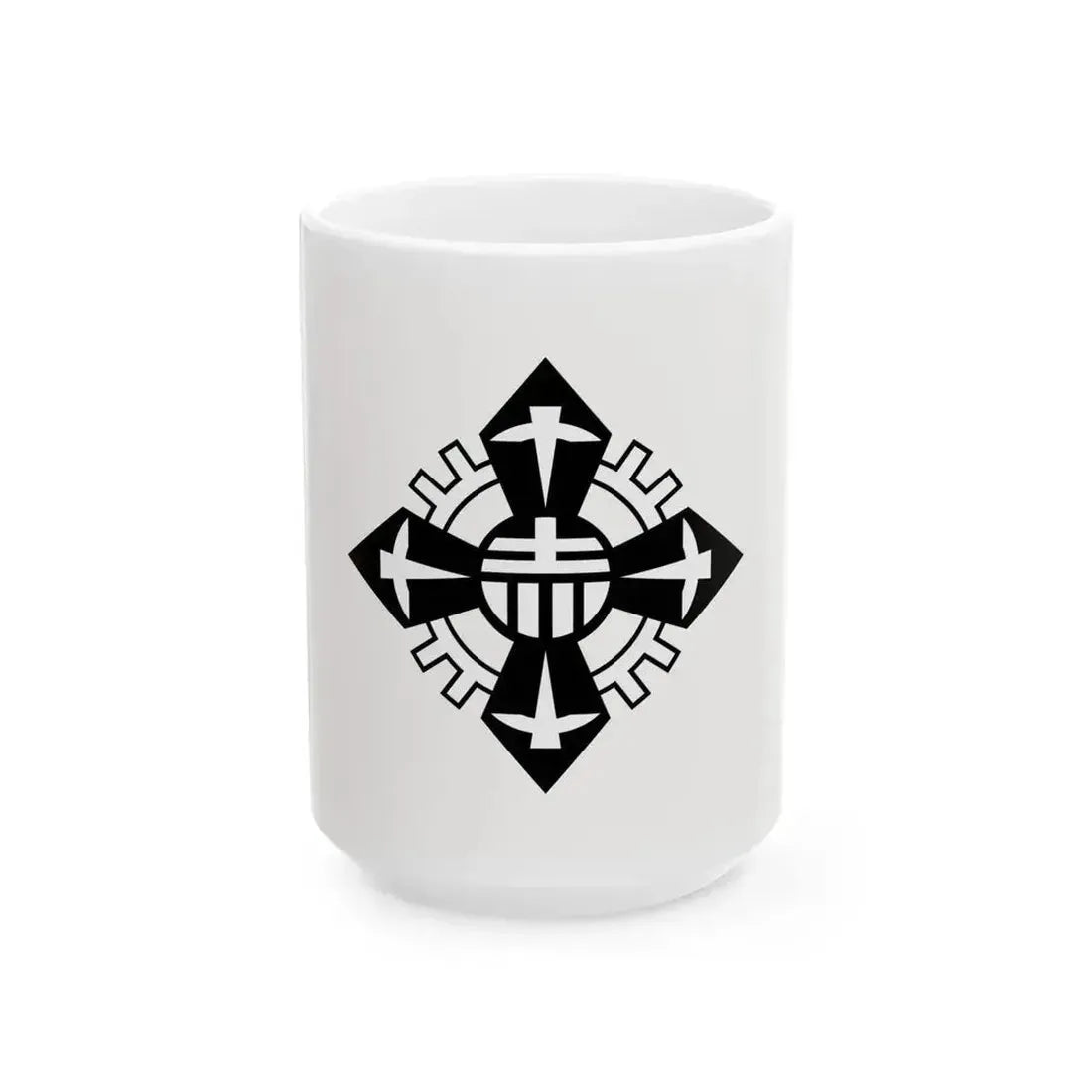 Flag of Akabira Hokkaido 1949-1966 (Japan) White Coffee Mug 15oz - Go Mug Yourself