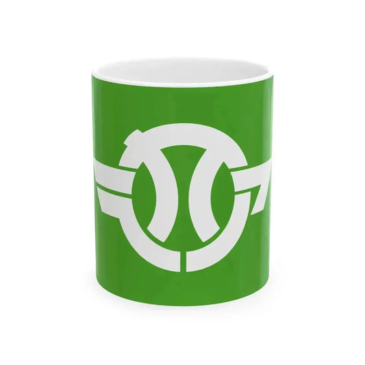 Flag of Akan Hokkaido 1952-2005 (Japan) White Coffee Mug 11oz - Go Mug Yourself