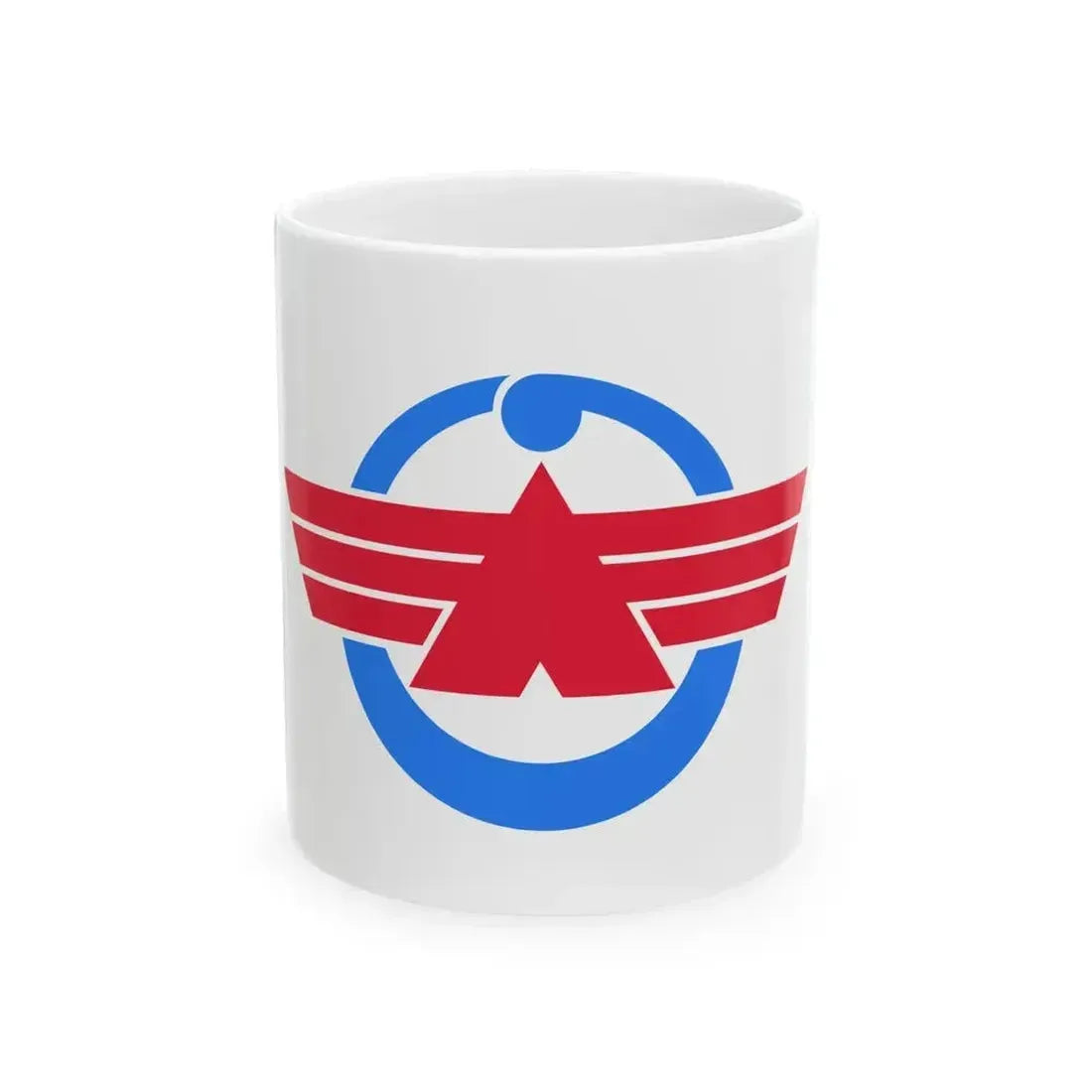 Flag of Akasaki Tottori 1954-2004 (Japan) White Coffee Mug 11oz - Go Mug Yourself