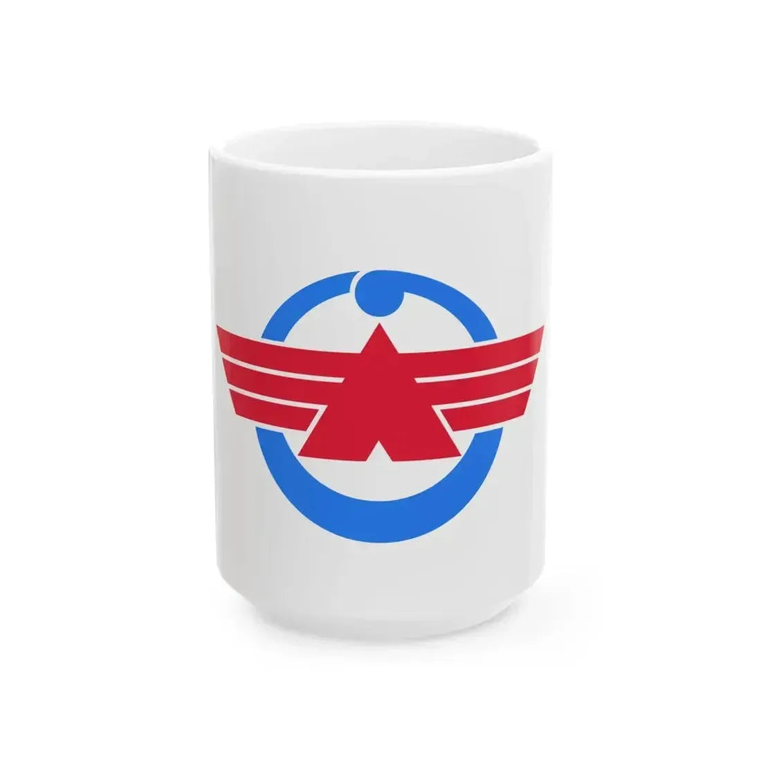 Flag of Akasaki Tottori 1954-2004 (Japan) White Coffee Mug 15oz - Go Mug Yourself