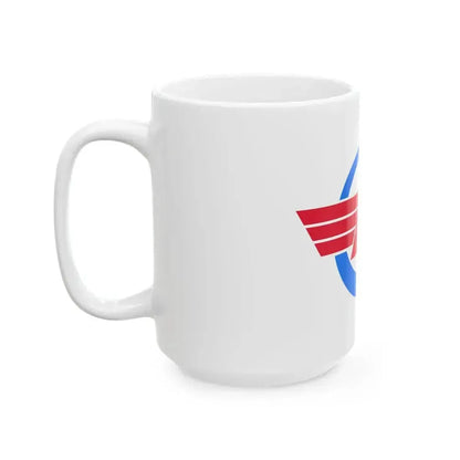Flag of Akasaki Tottori 1954-2004 (Japan) White Coffee Mug - Go Mug Yourself